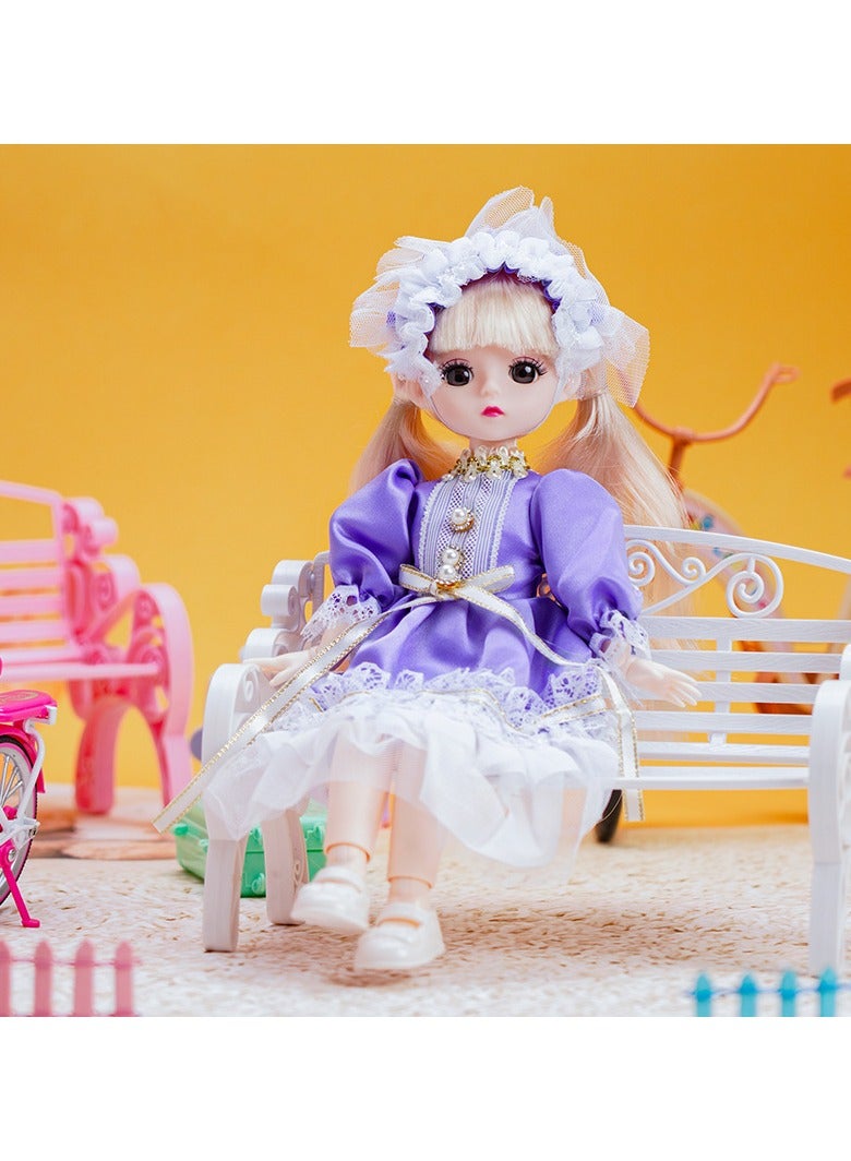 30 cm dressable doll, movable joints, girls' holiday birthday gifts - Image 1